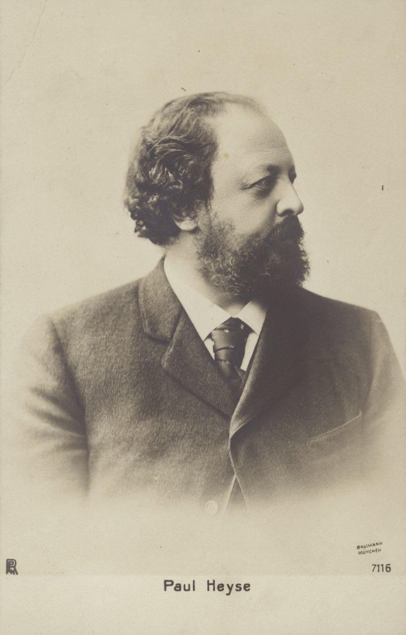 Paul Heyse (1830-1914), tysk forfatter og oversætter (s/h-foto) af German Photographer
