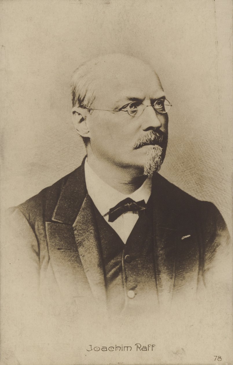 Portræt af Joachim Raff (s/h-foto) af German Photographer