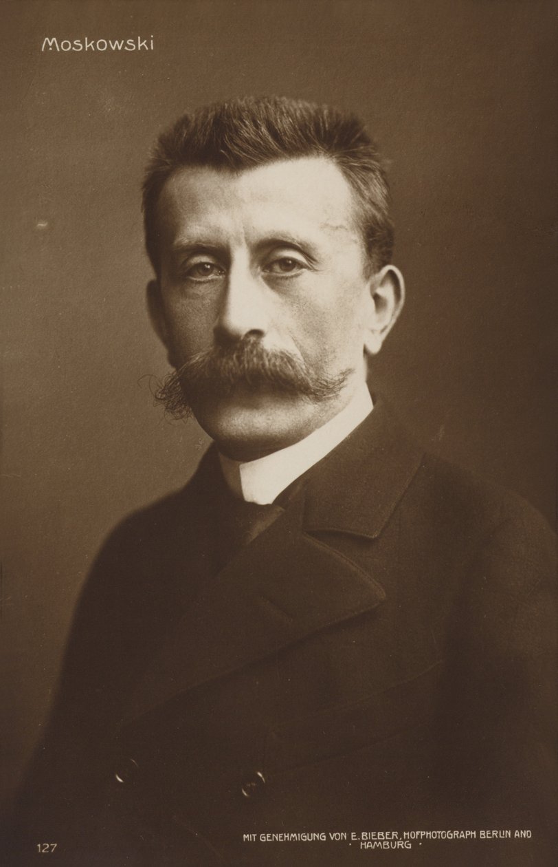 Portræt af Moritz Moszkowski (s/h-foto) af German Photographer