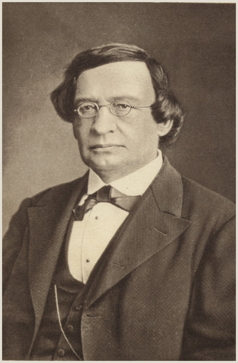 Portræt af Wilhelm Taubert (s/h-foto) af German Photographer
