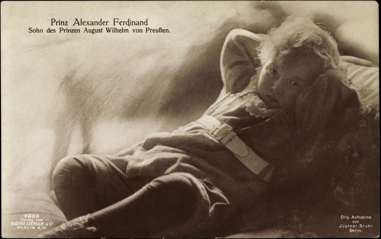 Prins Alexander Ferdinand, søn af August Wilhelm af German Photographer