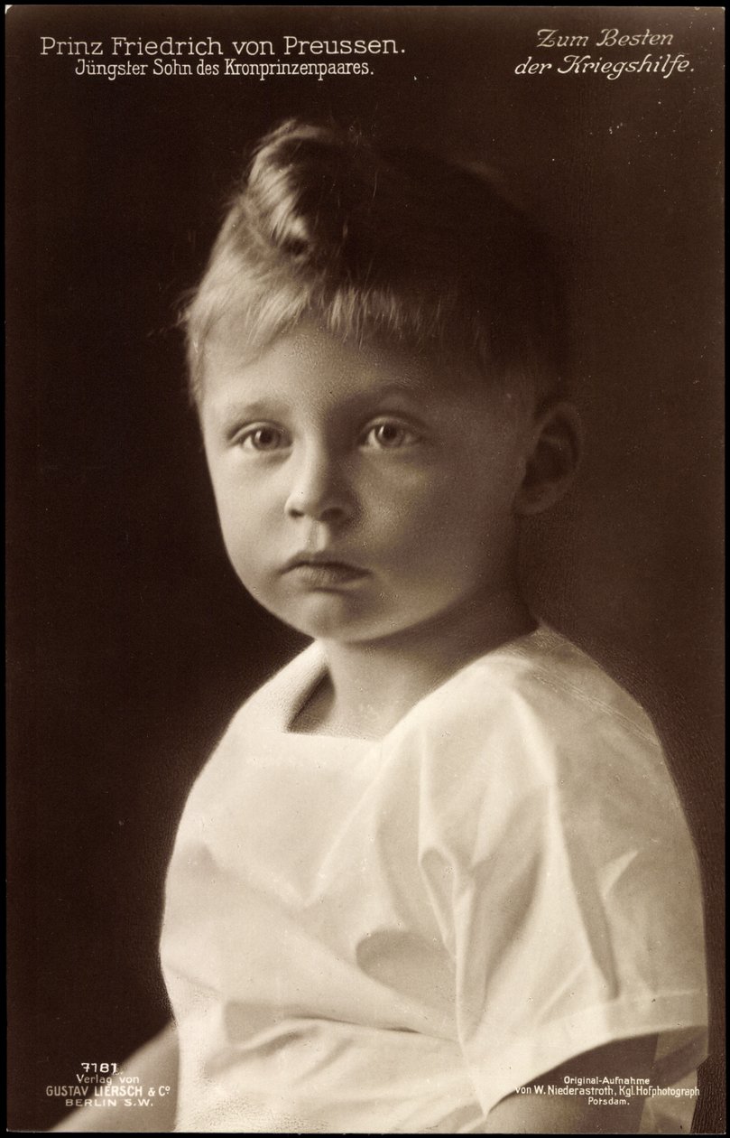 Prins Frederik af Preussen, portræt, Liersch 7181 af German Photographer