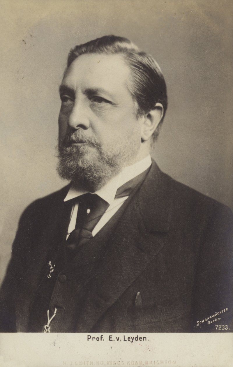Professor Ernst Viktor von Leyden (1832-1910), tysk læge (s/h-foto) af German Photographer