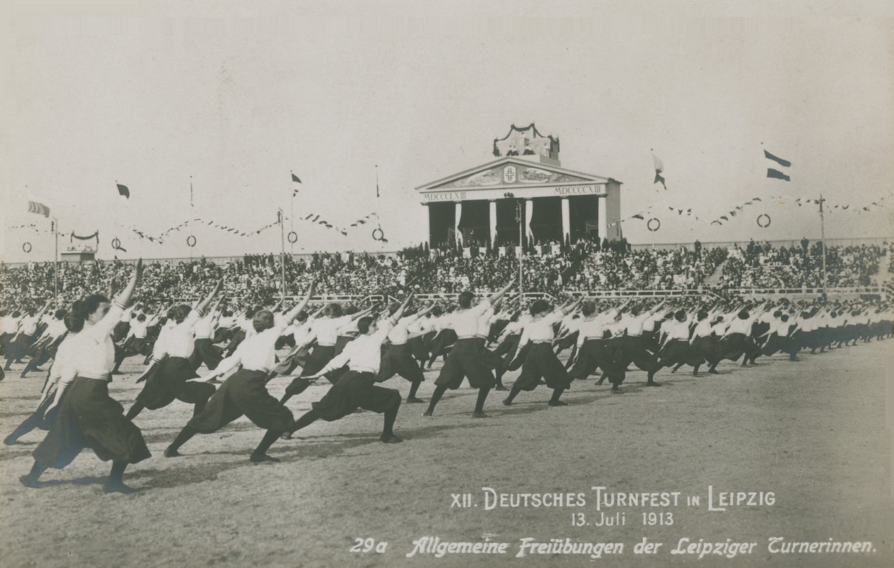 Tolvte tyske gymnastikfestival, Leipzig af German Photographer