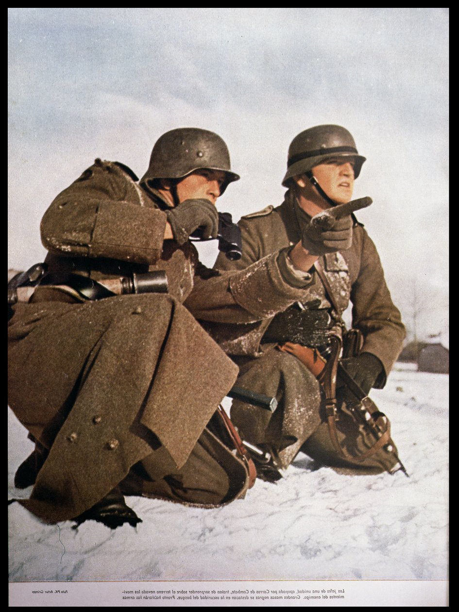 Enhedsledere nær Leningrad holder øje med nye fjendtlige bevægelser, fra 