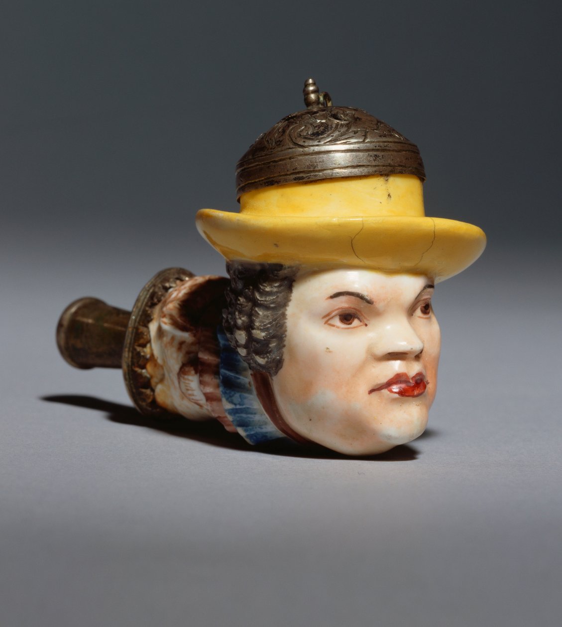 En Meissen-portrætrørskål af hofnarren Frohlich, ca. 1742 (porcelæn) af German School