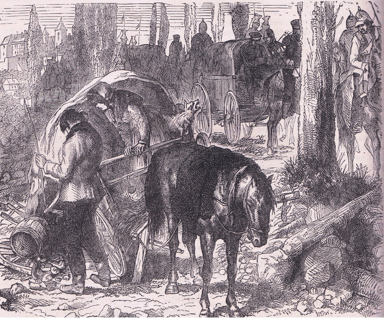 Et sammenbrud, Cassells historie om krigen mellem Frankrig og Tyskland udgivet af Cassell and Company Limited, ca. 1890 (litho) af German School