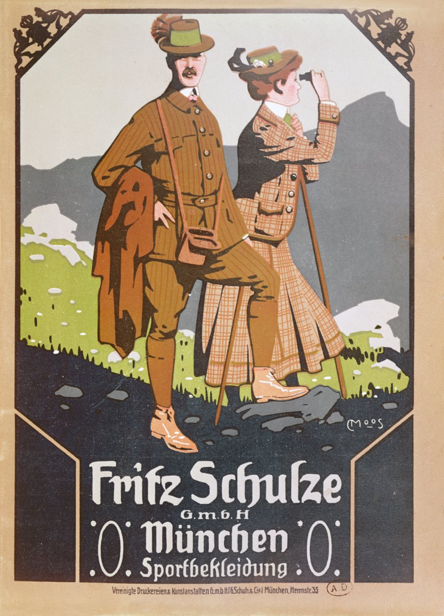 Annonce for Fritz Schulze gåtøj, ca. 1910 af German School