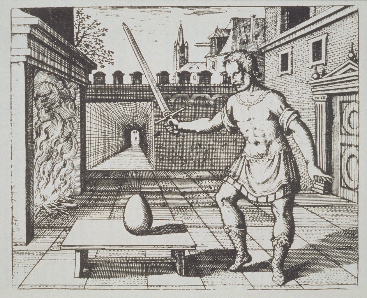 Alchemical Allegory: The Philosophers Egg, fra Srutinium Chymicum af Michael Majer (1687) illustreret i en magisk historie udgivet i slutningen af det 19. århundrede af German School