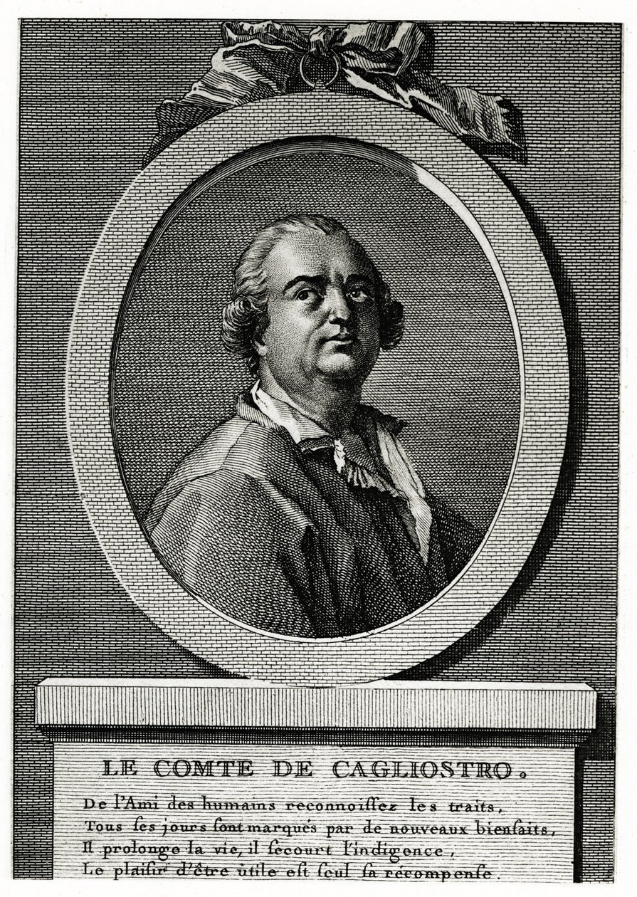 Alexander Graf Cagliostro af German School