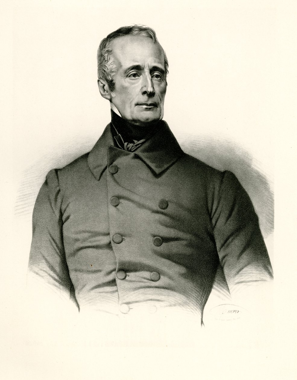 Alphonse Marie Louis Prat de Lamartine af German School