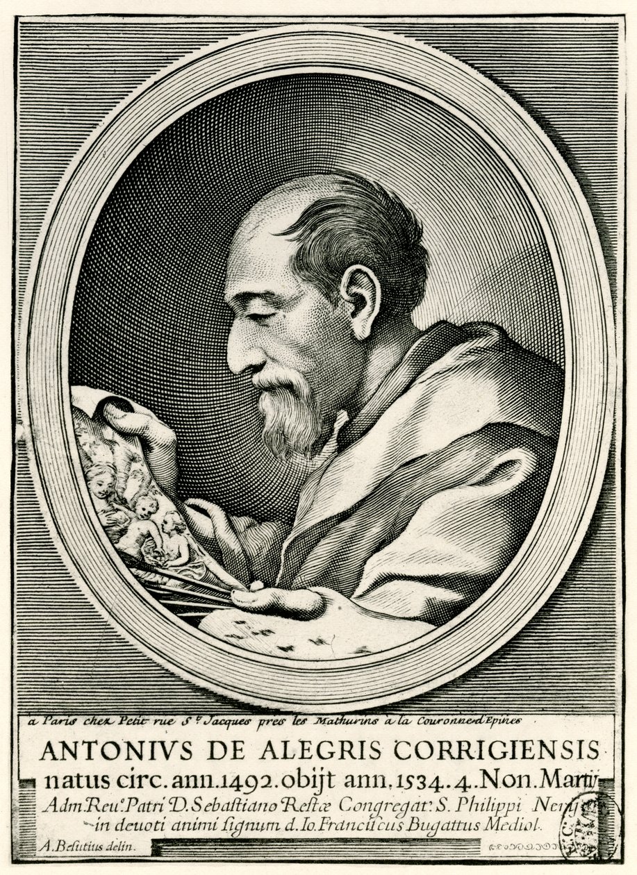 Antonio Allegri fra Correggio af German School