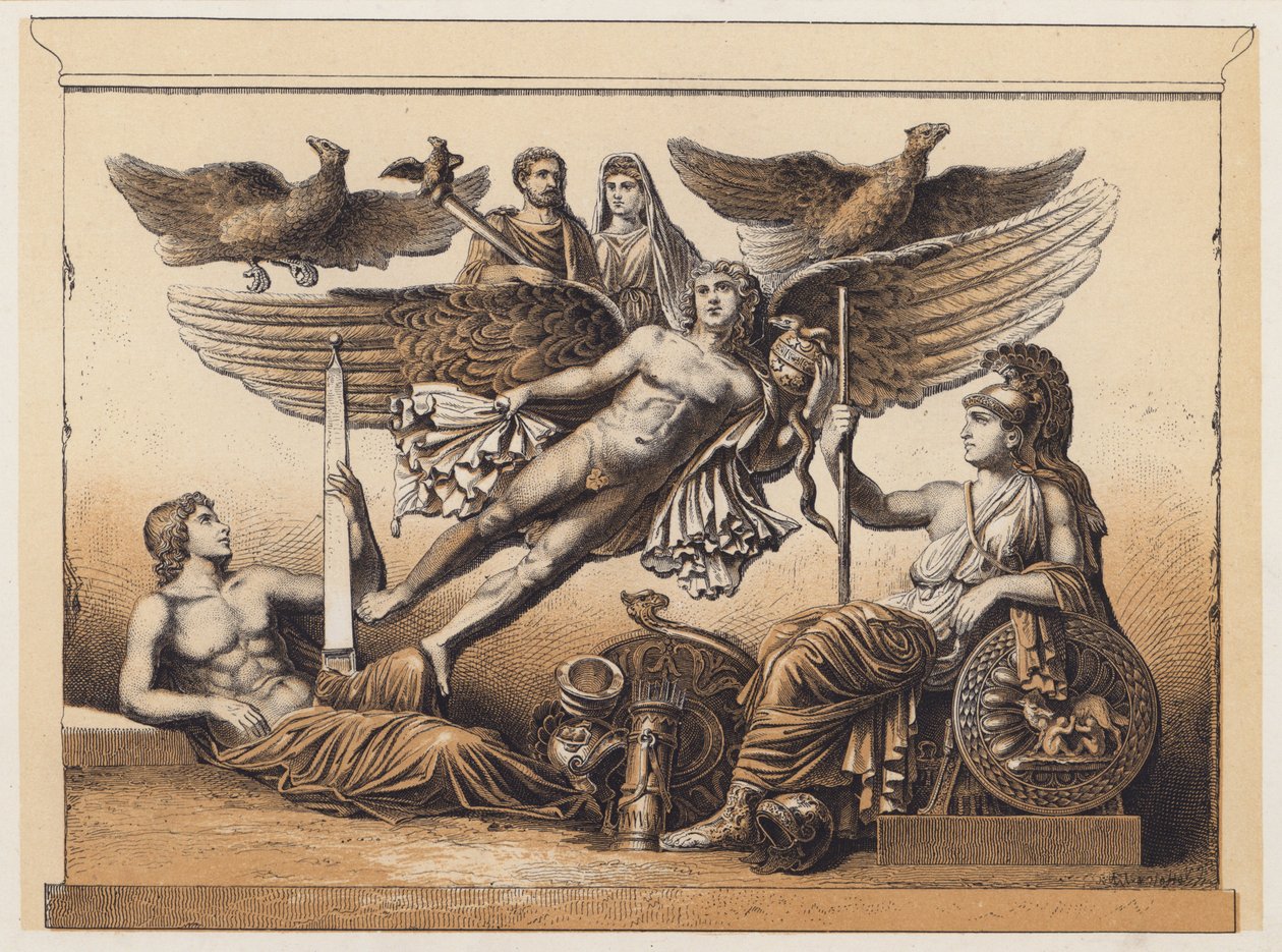Apotheosis (farvelitografi) af German School