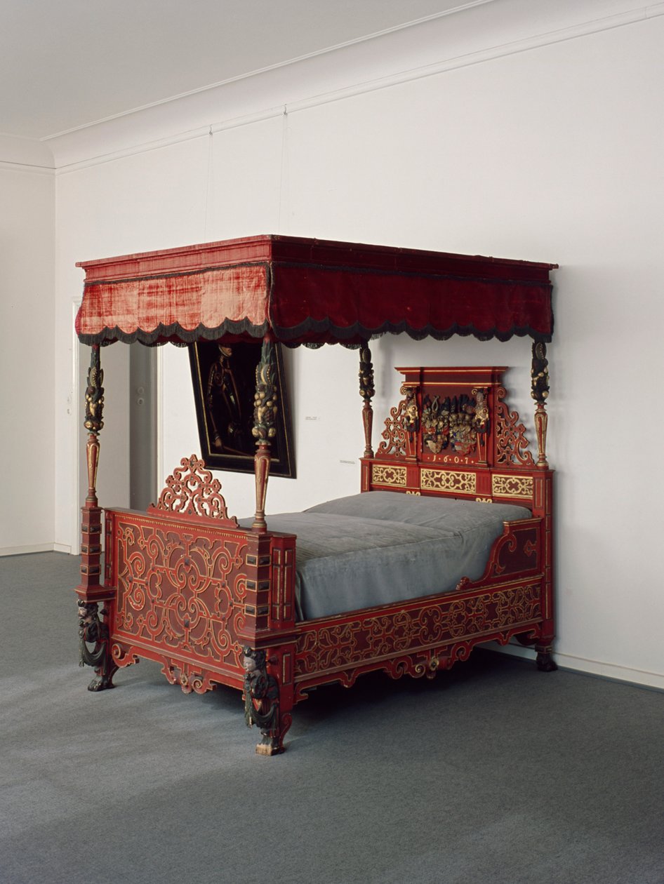 Seng af landgraveren Moritz med familievåben, ca. 1607 af German School
