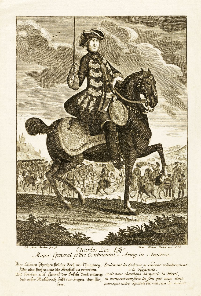 Charles Lee, Esq, generalmajor for den kontinentale hær i Amerika af German School