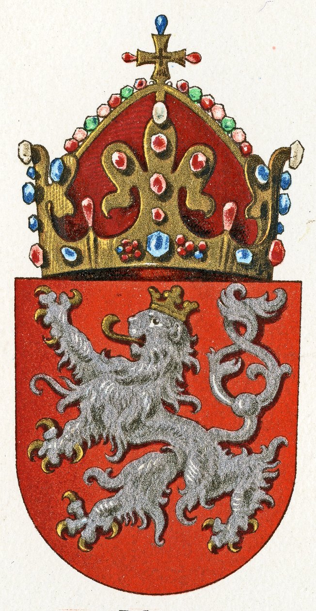 Bøhmens våbenskjold, ca. 1898 af German School