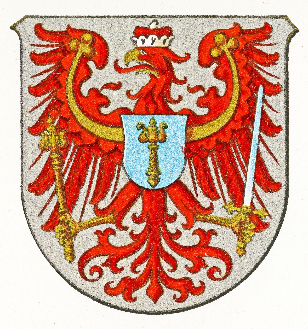 Brandenburgs våbenskjold, c.1898 af German School