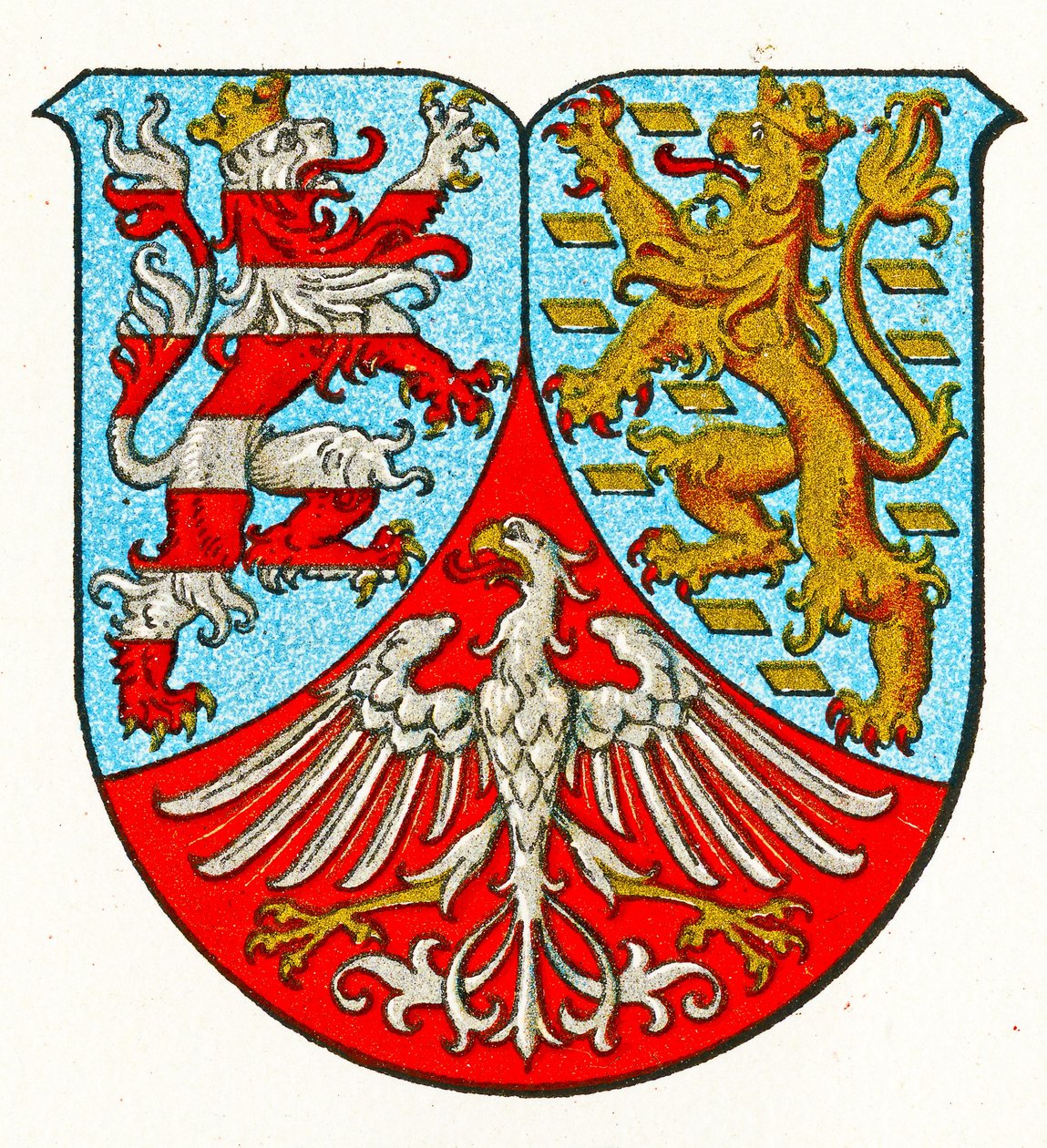 Hessen-Nassaus våbenskjold, ca. 1898 af German School