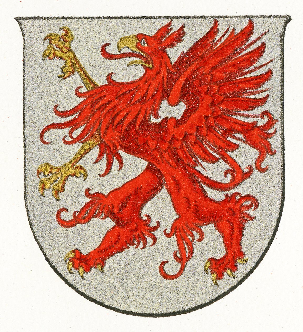 Pommerns våbenskjold, ca. 1898 af German School