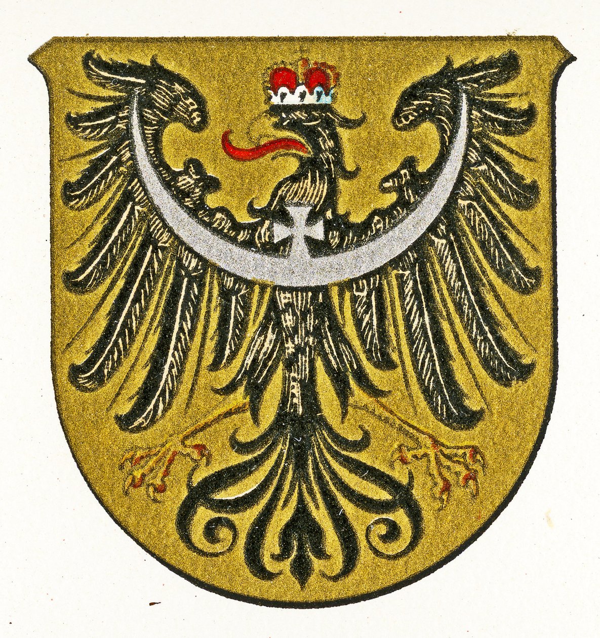 Schlesiens våbenskjold, ca. 1898 af German School