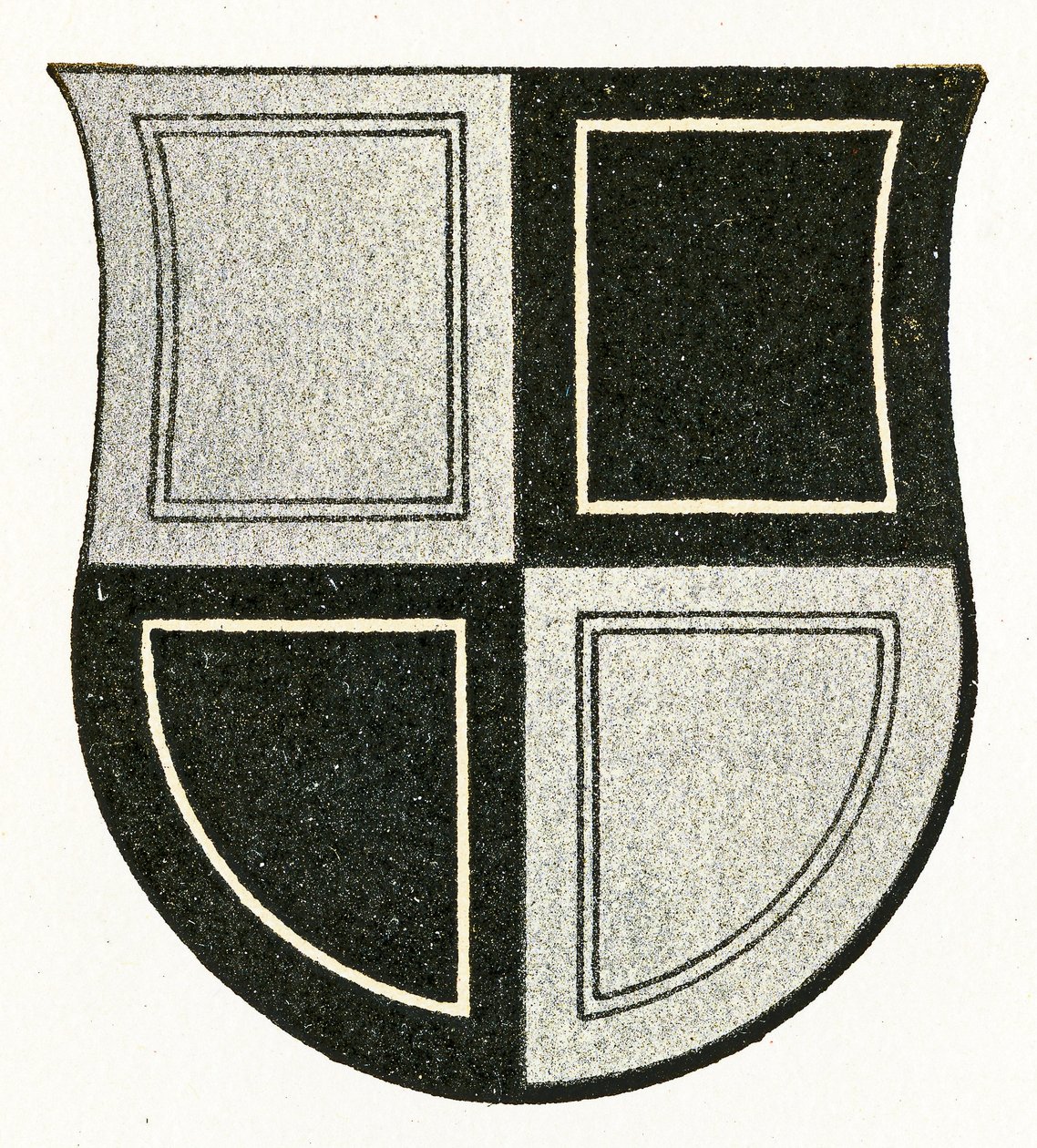 Zollerns (Hechingen) våbenskjold, c.1898 af German School
