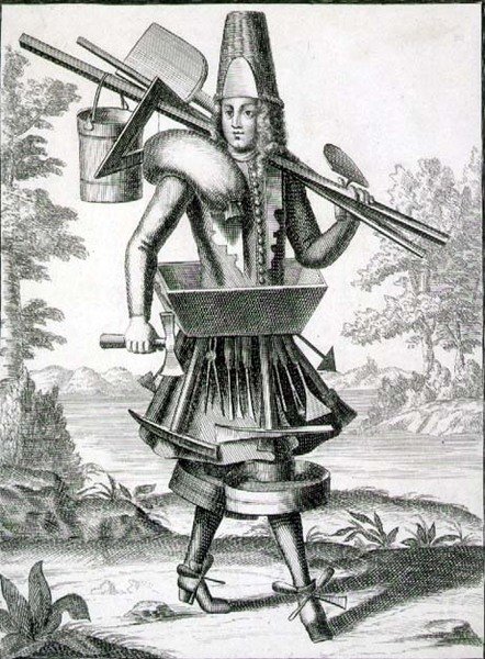 Kostume til en murer, pub. af Gerard Valck (1651/2-1726) ca. 1690 (gravering) af German School