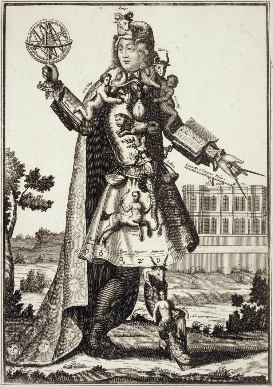 Kostume til en astrolog, pub. af Gerard Valck (16512-1726) c.1690 af German School