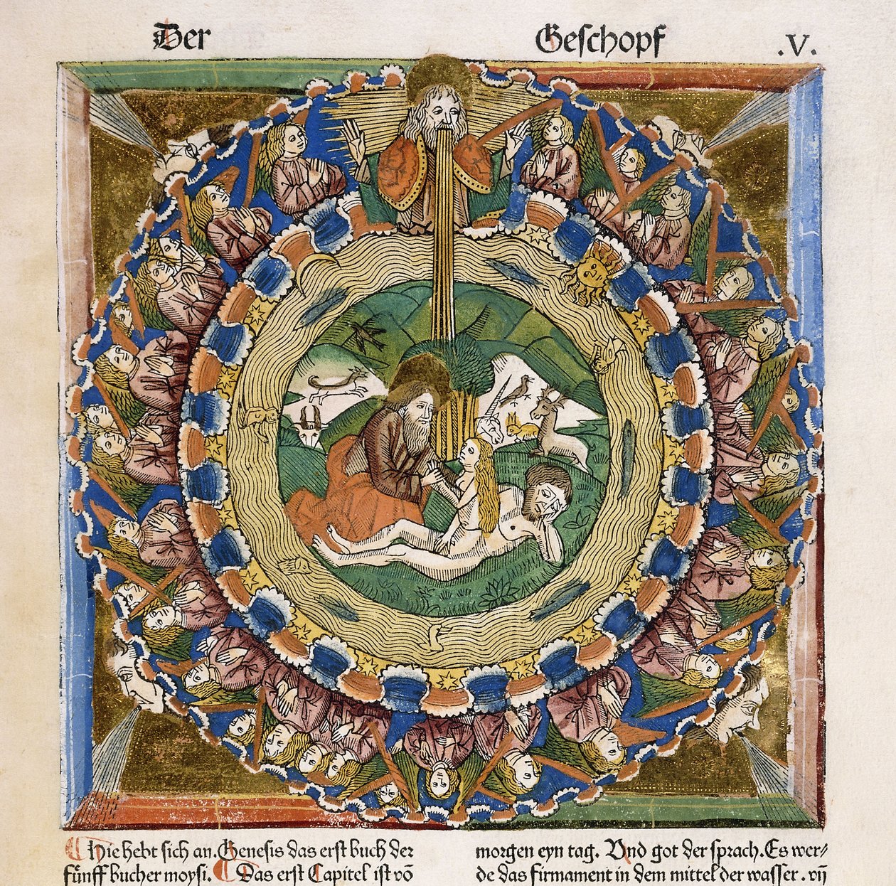 Creation of Eve, 1483dani af German School