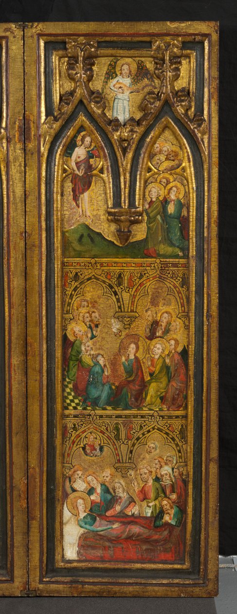 Korsfæstelsestriptykon (tidligere kendt som Estouteville-triptykonen) (højre fløj), ca. 1374 (tempera på panel) af German School