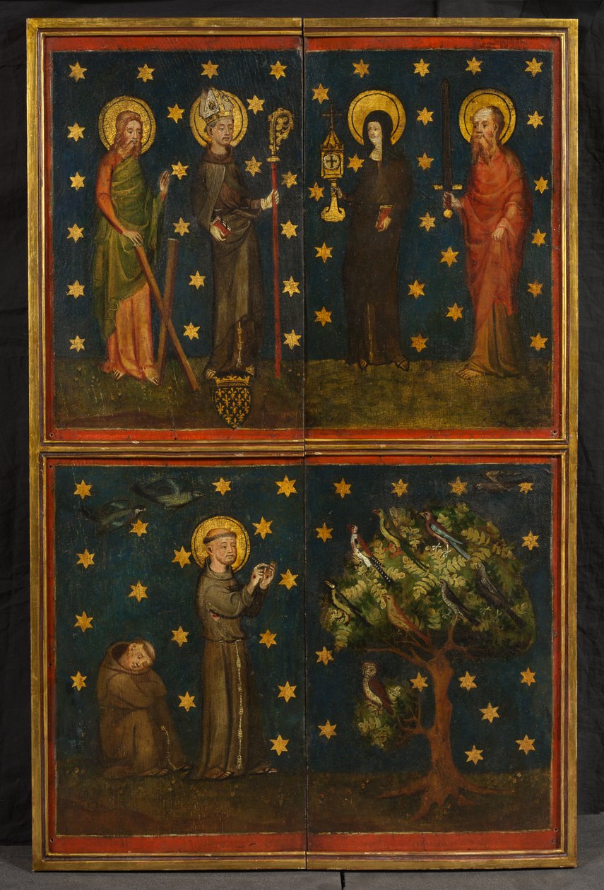 Korsfæstelsestriptykon (tidligere kendt som Estouteville Triptykon), ca. 1374 (olie på panel) af German School