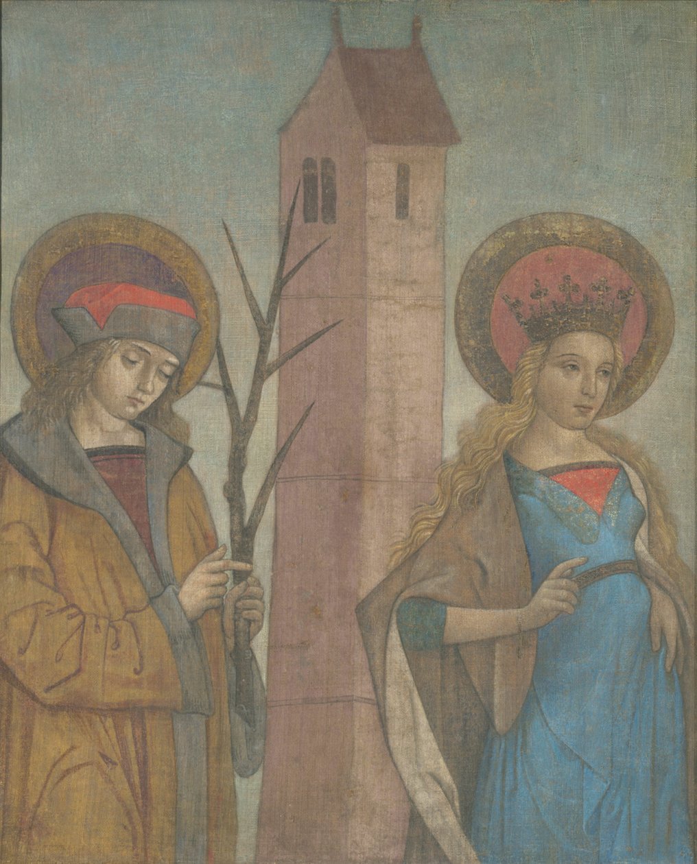 Diptykon af de hellige Achatius, Barbara, Apollonia og Sebald af German School