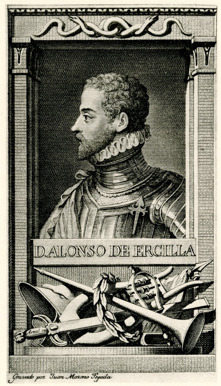 Don Alonso de Ercilla og Zuniga af German School