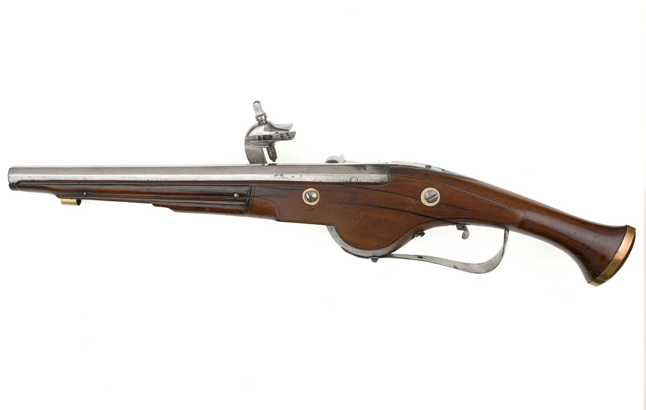 Hollandsk eller tysk hjullåspistol, ca. 1630 (pistol, hjullås) af German School