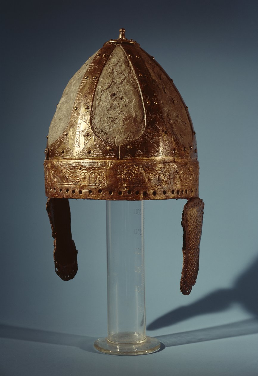 Europæisk krigshjelm, c.500 (metal) af German School