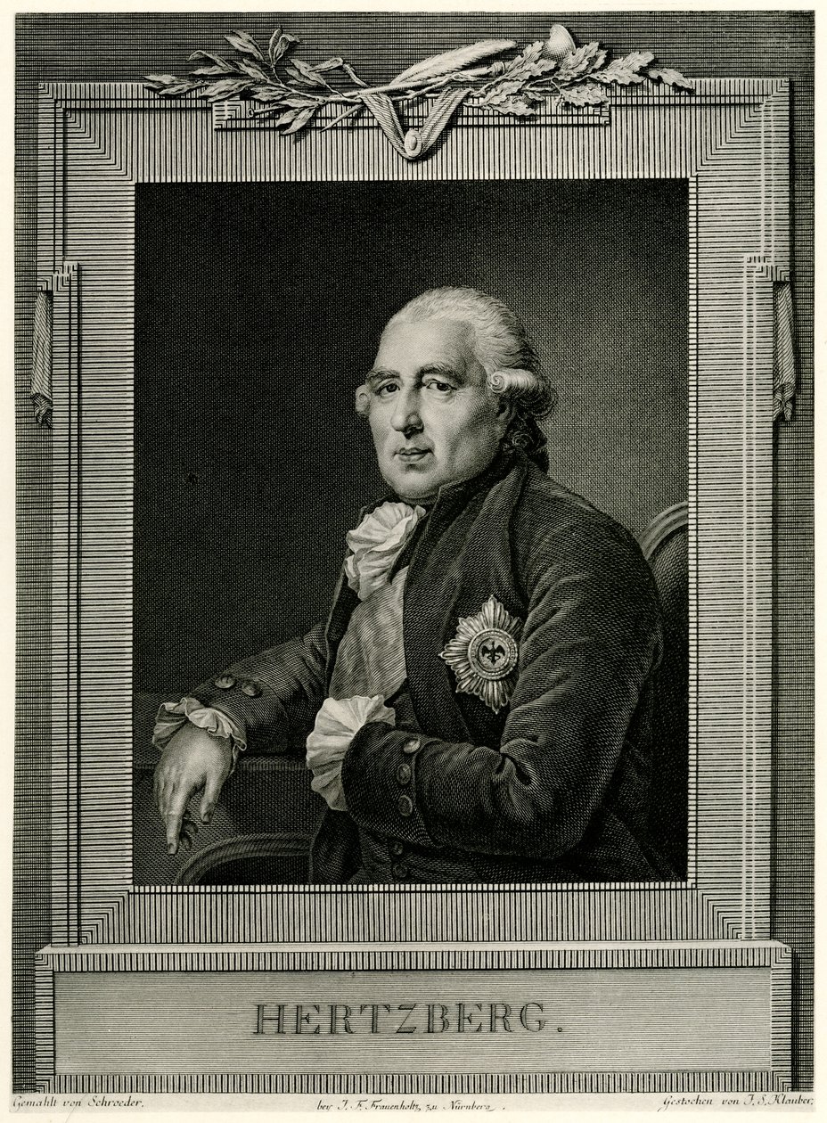 Ewald Friedrich Graf von Hertzberg af German School