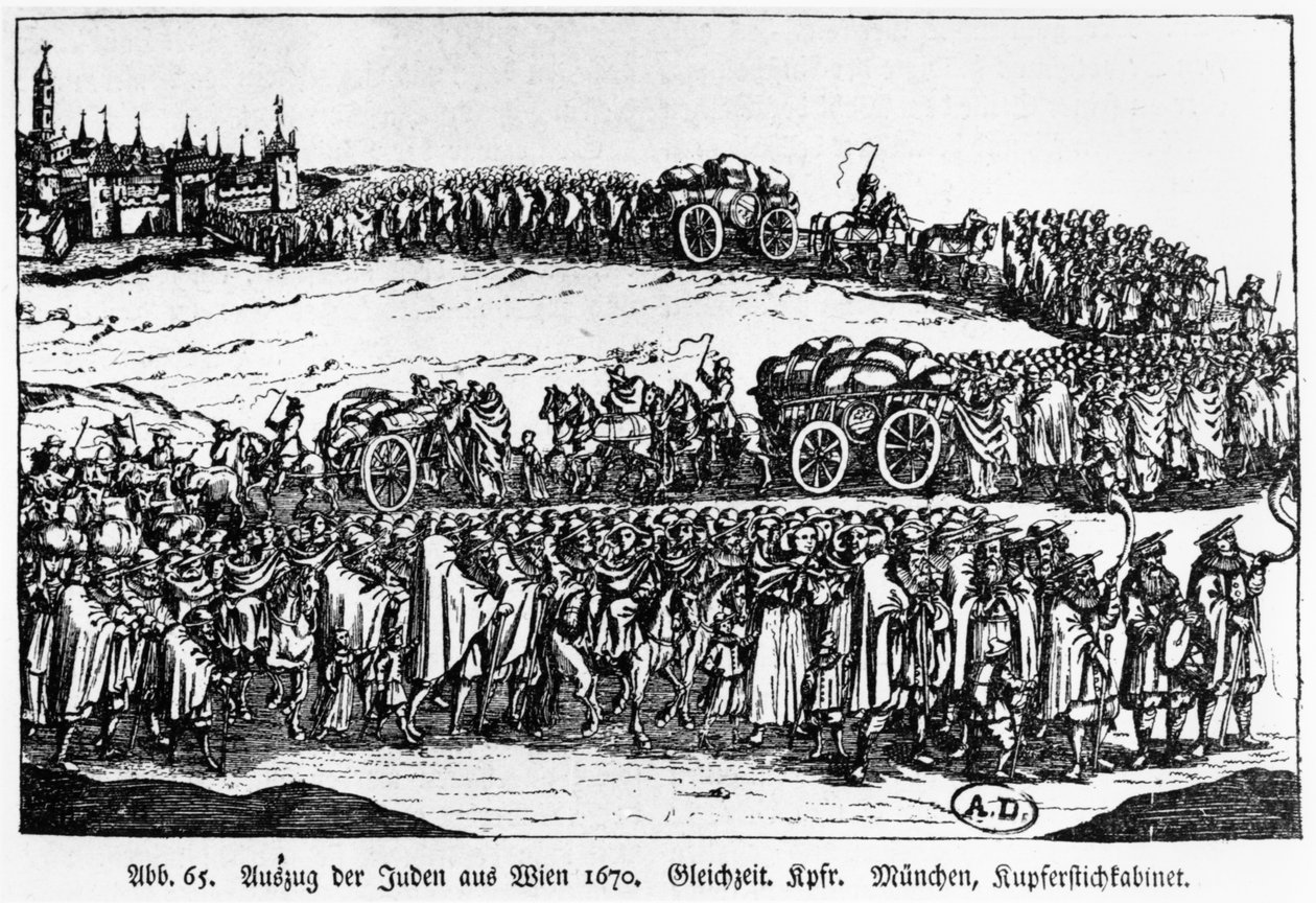 Udvisning af jøder fra Wien, 1670 af German School