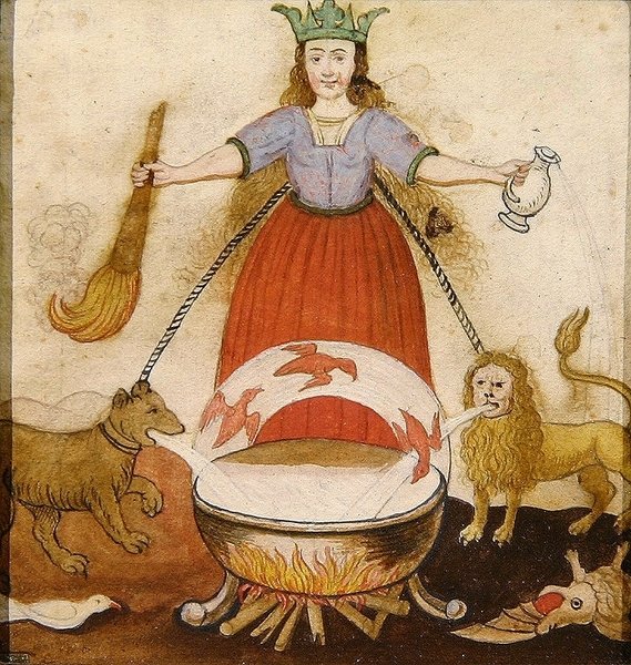 Skæbne, ca. 1605 (gouache på papir) af German School