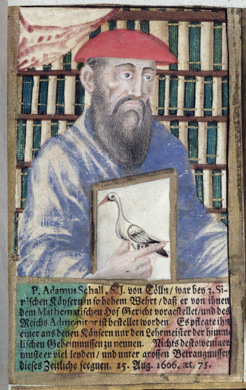Fader Adam Schall von Bell (1591-1666) i kinesisk kostume af German School
