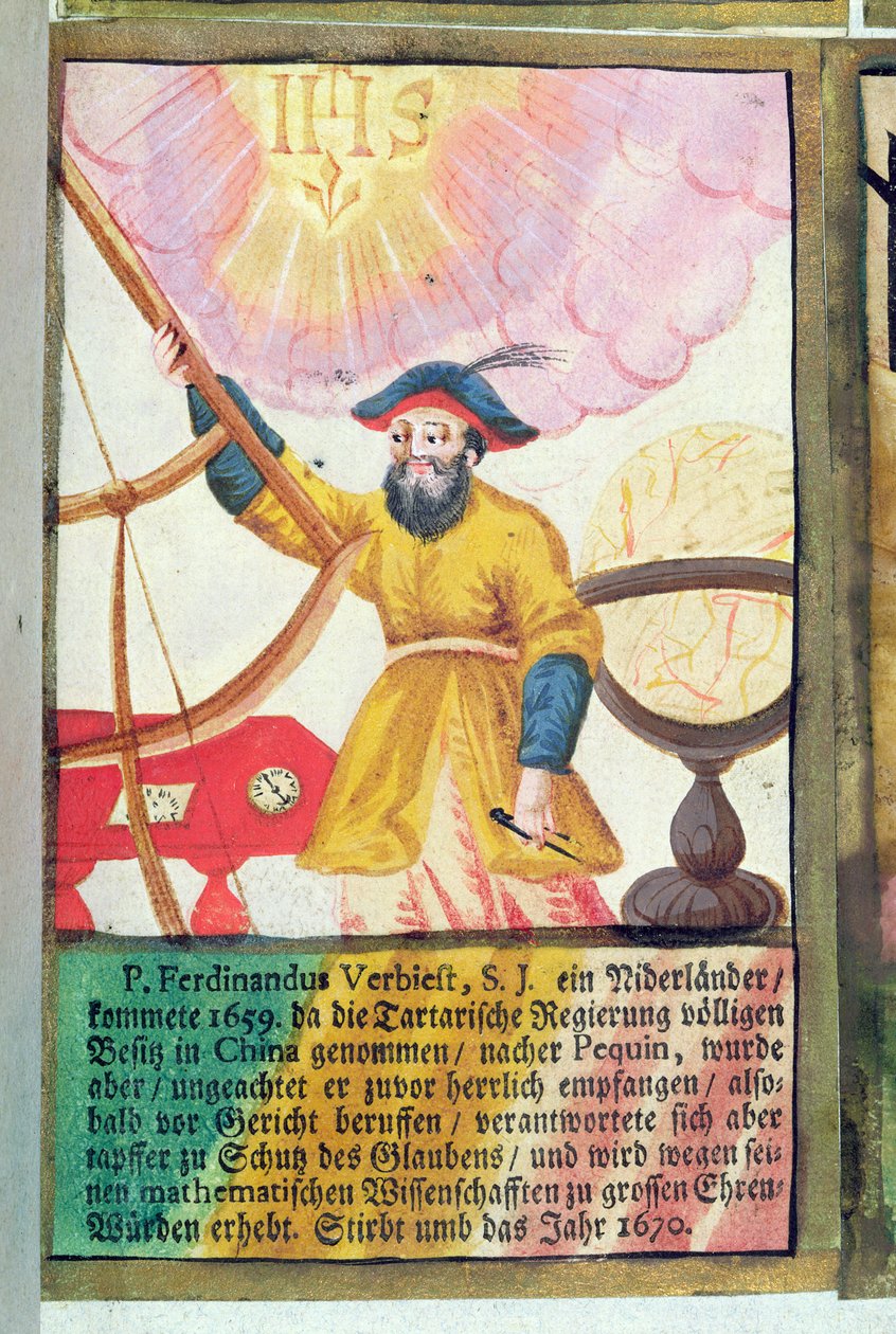Fader Ferdinand Verbiest (1623-88) af German School