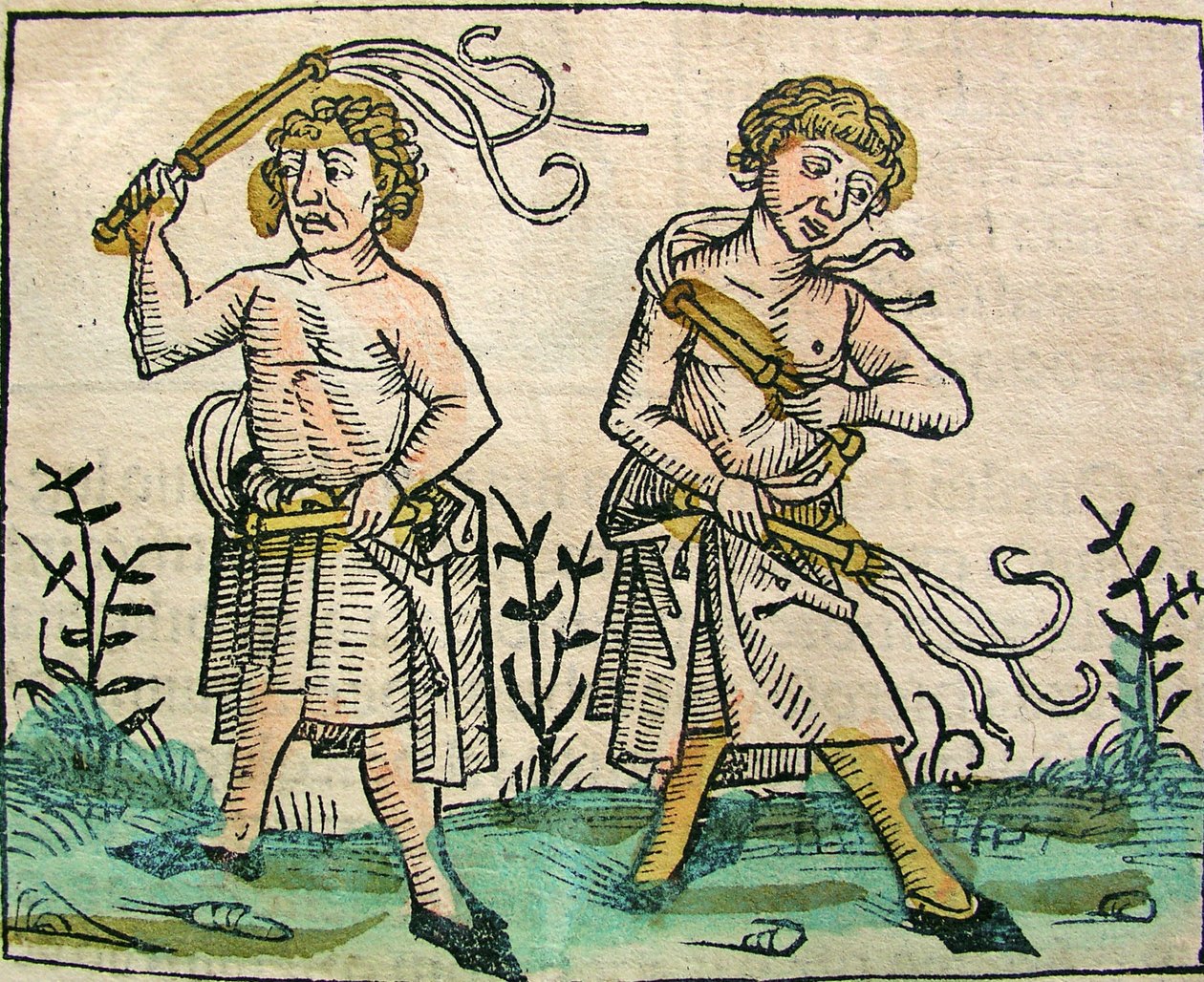 Flagellanter, offentliggjort i Nürnberg Chronicle, 1493 af German School