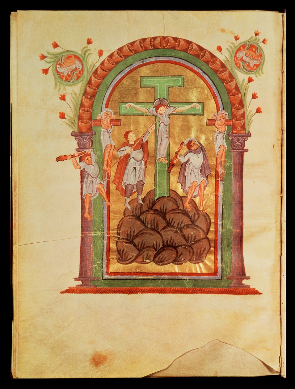 Fol.223v Korsfæstelsen, fra Otto III