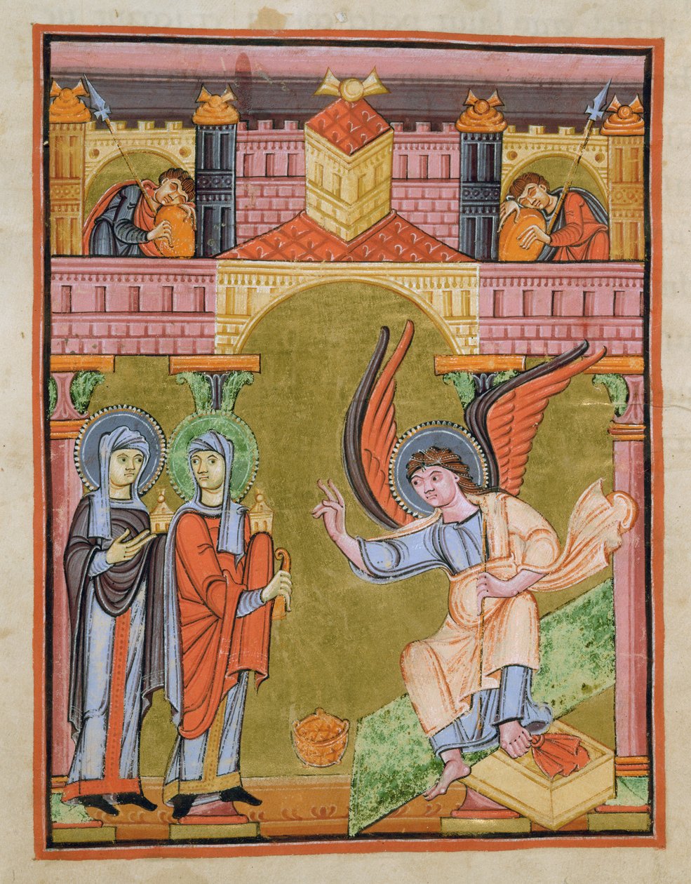 Fol. 33v fra Reichenau Skoleevangelium, Codex F. II. 1 af German School