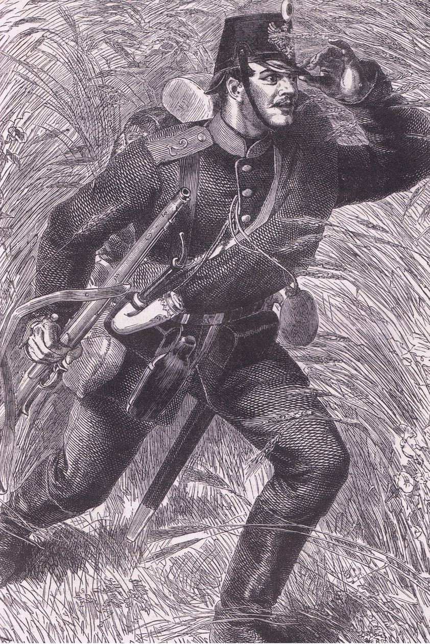 Forward, Cassells historie om krigen mellem Frankrig og Tyskland udgivet af Cassell and Company Limited, ca. 1890 (litho) af German School