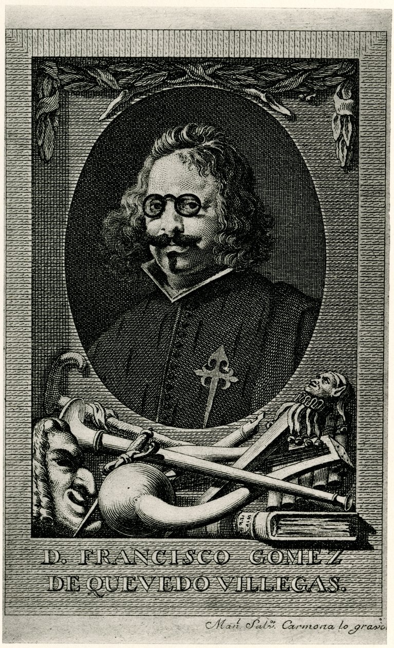 Francisco Gomez de Quevedo y Villegas af German School