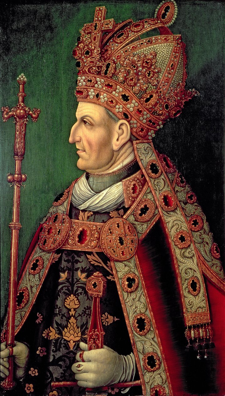 Frederik III af Tyskland (1415-93) hellig romersk kejser, 5. hertug af Østrig, far til kejser Maximilian I (1459-1519) af German School
