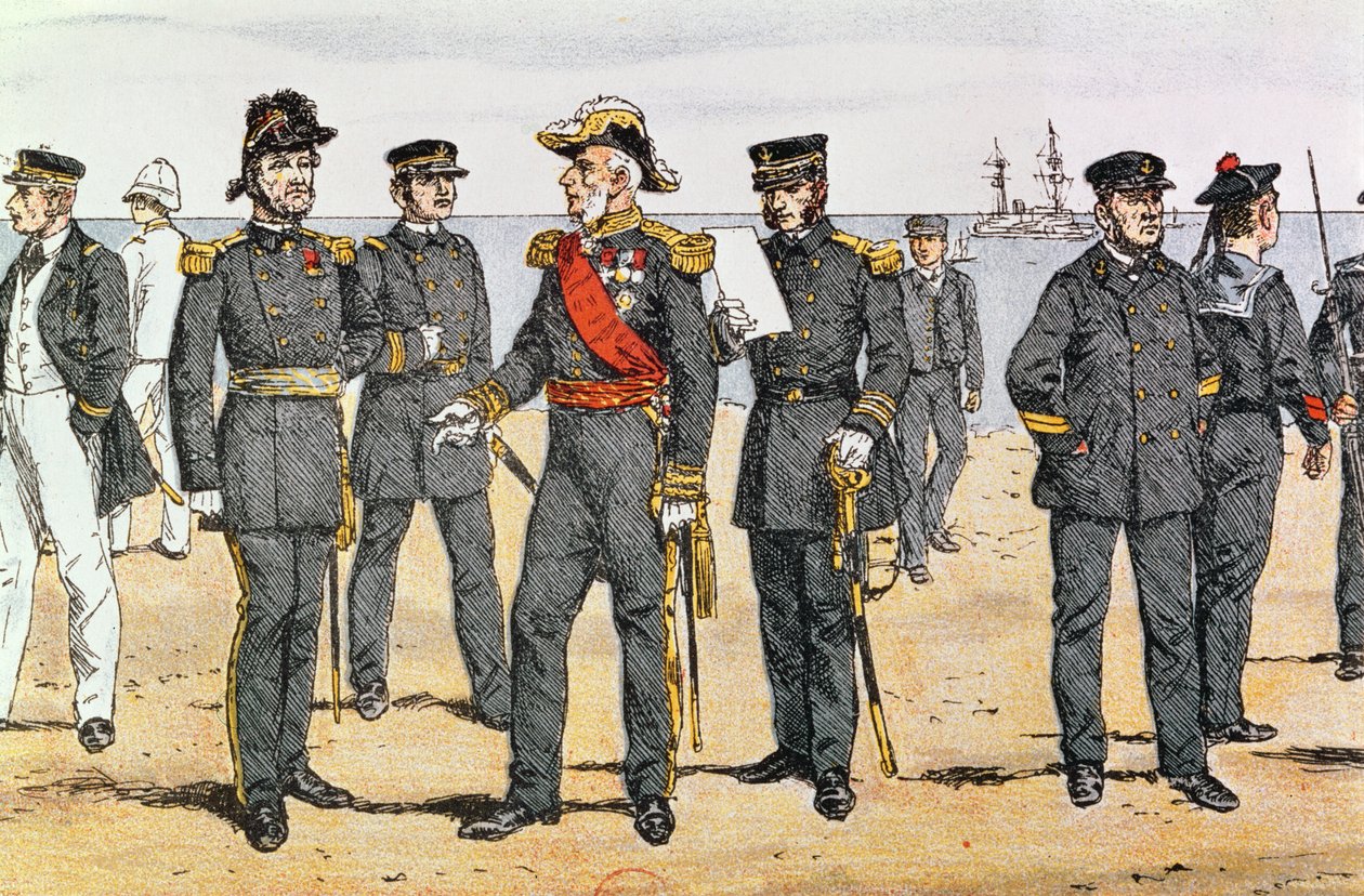 Franske flådeuniformer, slutningen af 1800-tallet af German School