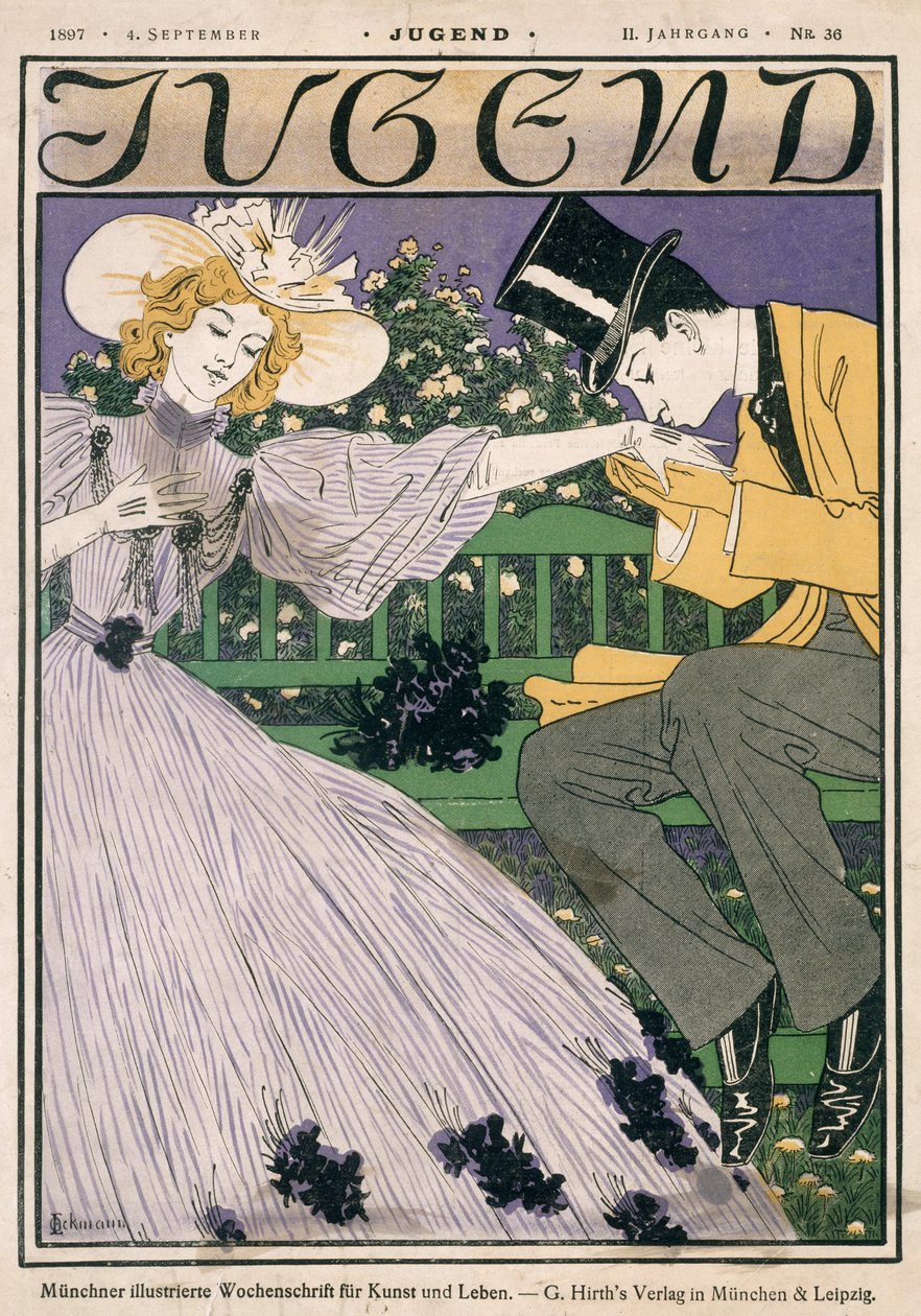 Forside af Jugend Magazine, 4. september, 1897 af German School