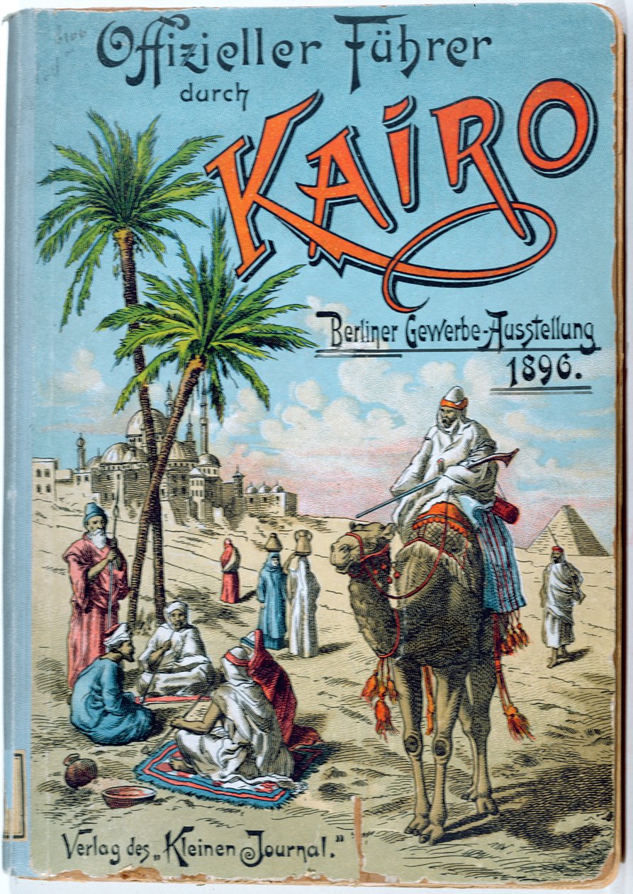 Forsiden af en tysk guidebog for Cairo, 1896 af German School