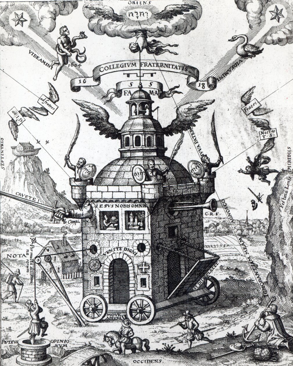 Frontispice af The College of Fame af Theophilus Schweighardt, 1618 af German School
