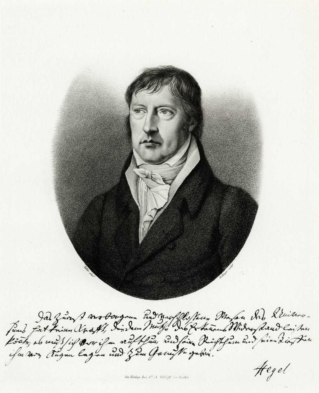 Georg Wilhelm Friedrich Hegel, 1884-90 (fototype) af German School